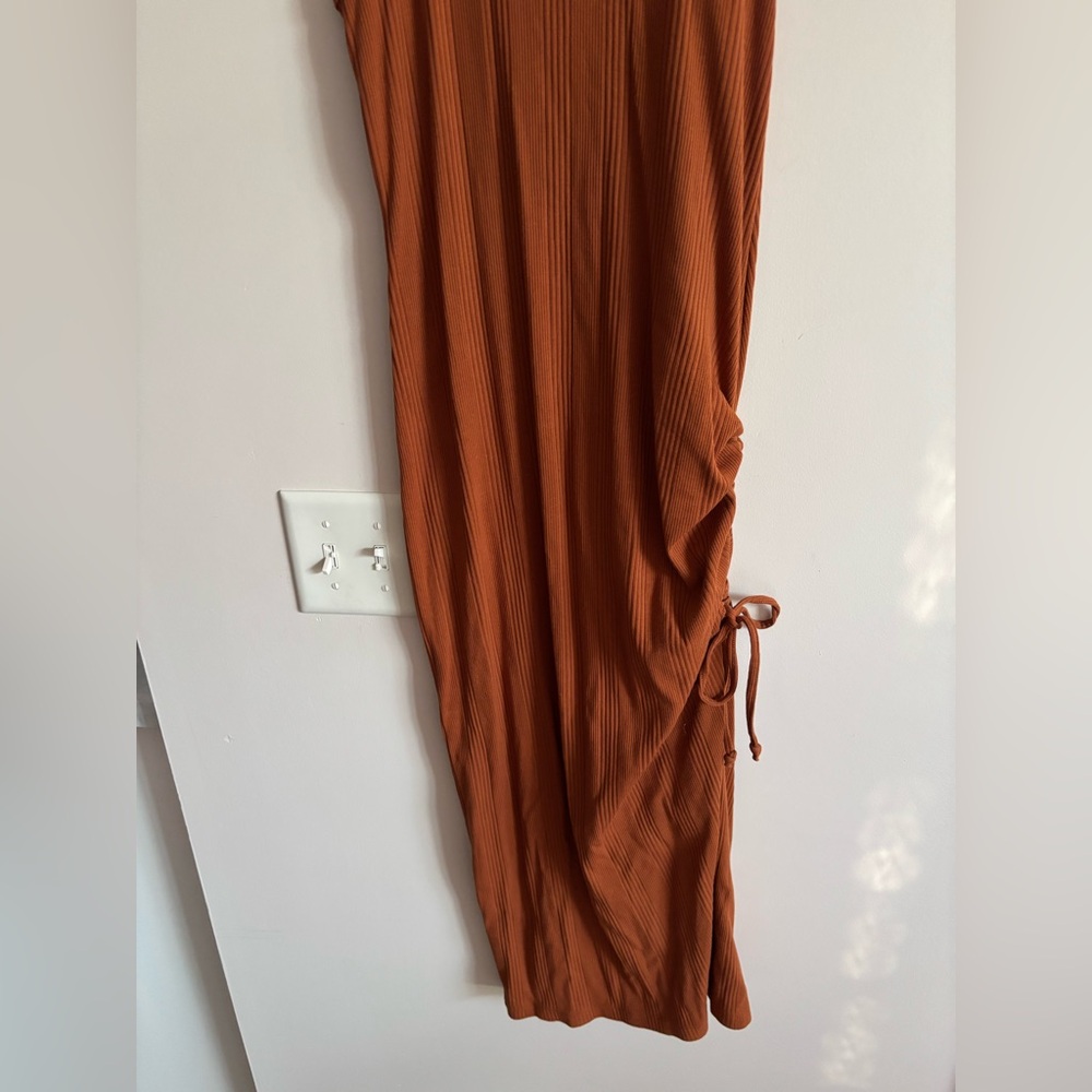 NWT Aerie Ruched Rib Midi Dress small - Picture 3 of 7